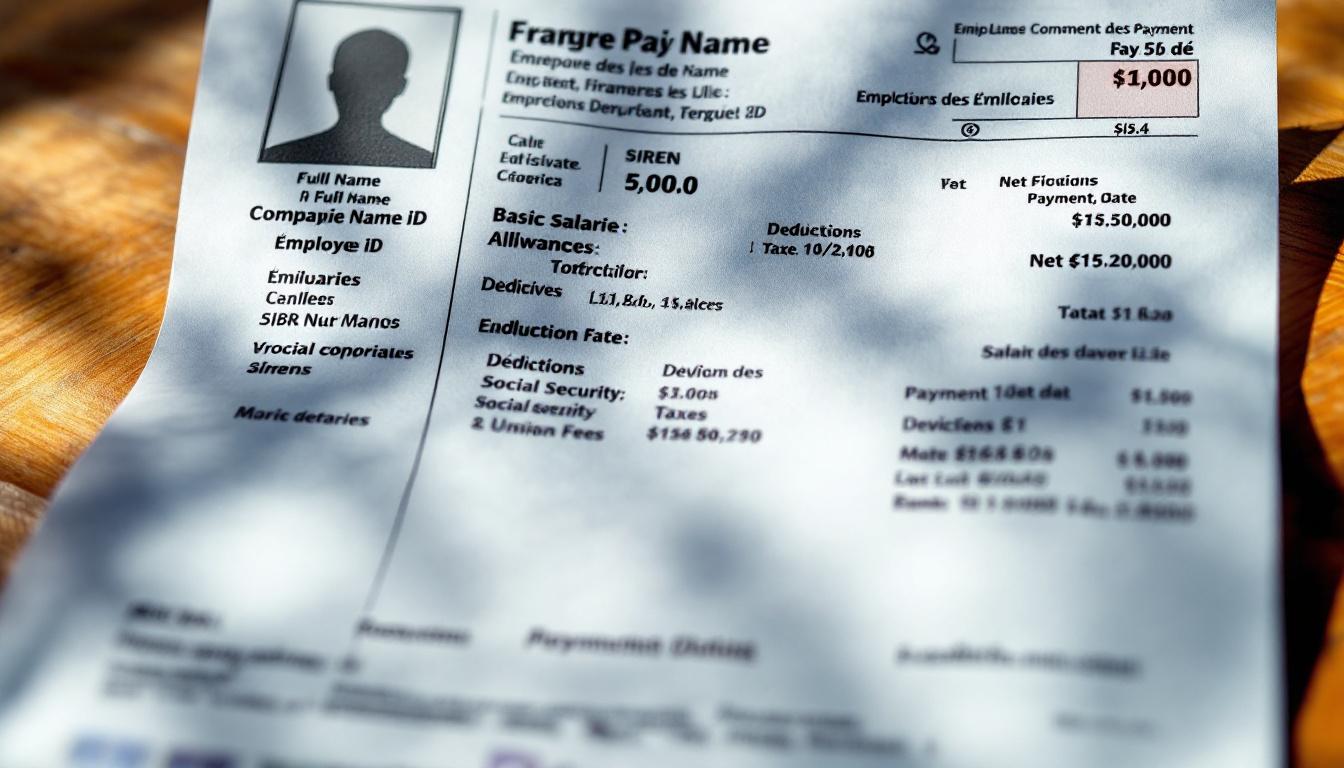 découvrez un exemple de bulletin de salaire et apprenez à identifier les éléments essentiels à vérifier pour comprendre et contrôler vos rémunérations.
