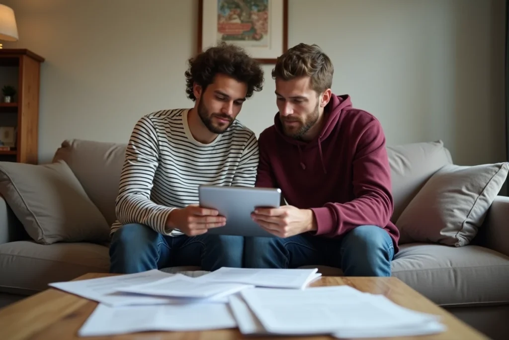 Couple étudiant ensemble les conditions de la prime d'activité et leur salaire minimum déclaré