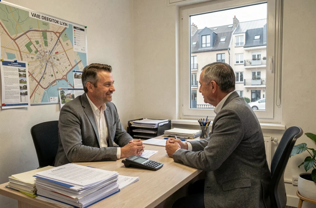 Courtier Meilleurtaux Lyon Vaise en consultation avec un client dans une agence du quartier Vaise à Lyon